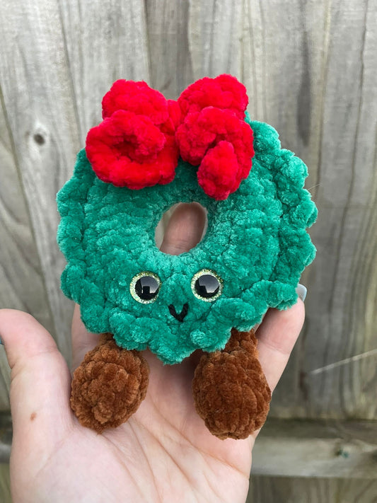 Christmas Wreath with Feet crochet Toy
