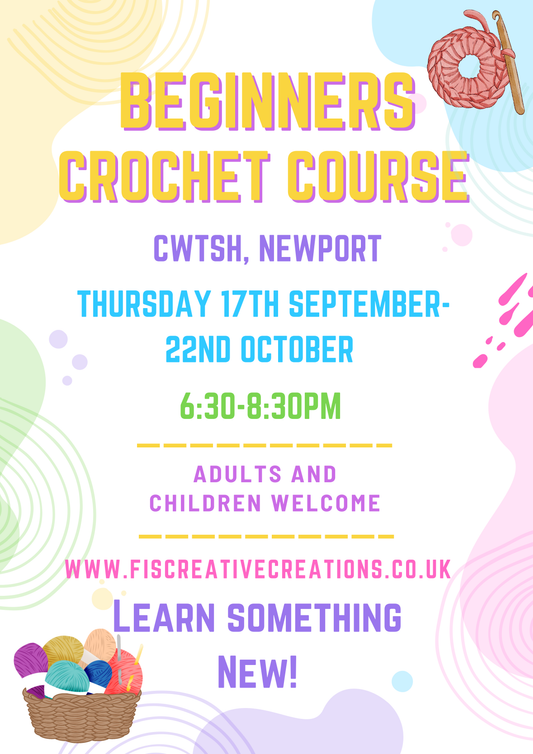 Beginner Crochet Classes- Newport September Start