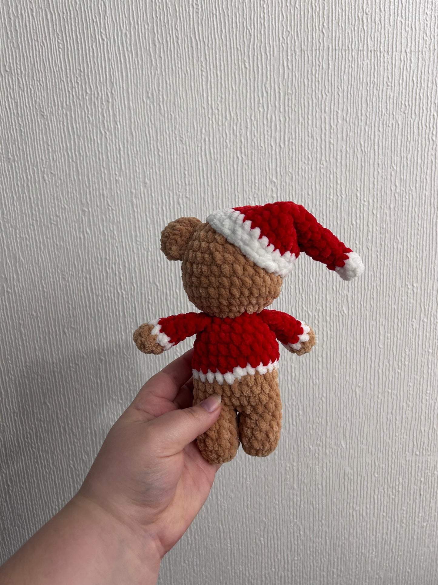 Santa Bear Christmas Crochet Toy