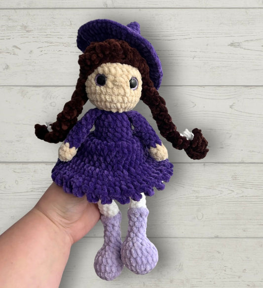 Purple Witch Crochet Toy