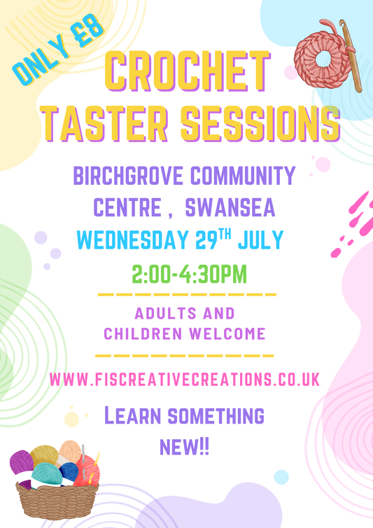 Crochet Taster Session- Birchgrove 29th July 2:00-4:30pm