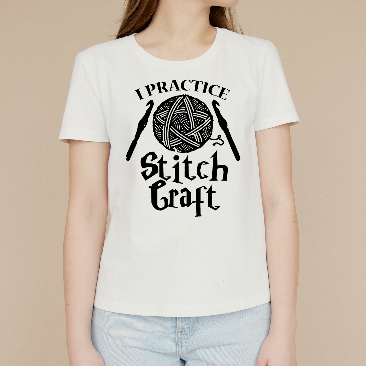 I practice stitch craft Adult crochet T-Shirt