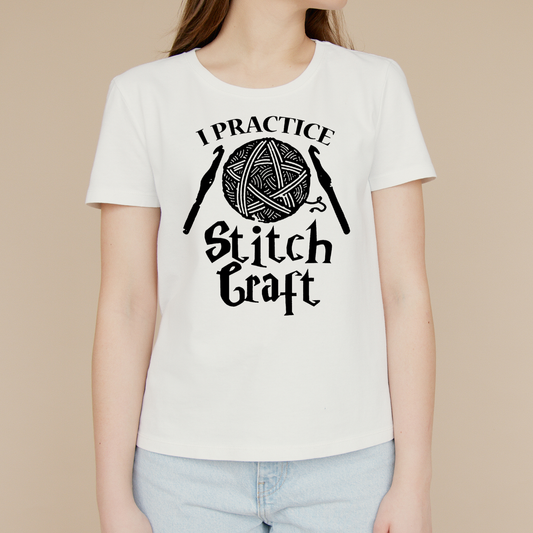 I practice stitch craft Adult crochet T-Shirt