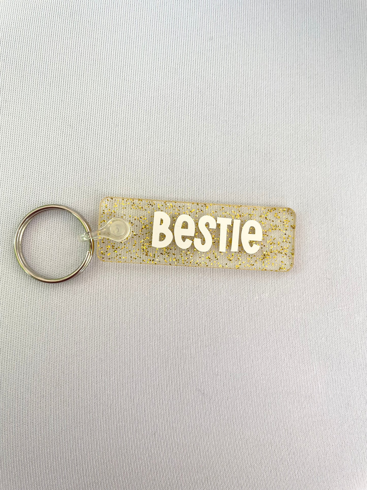 Bestie Rectangle Keyring