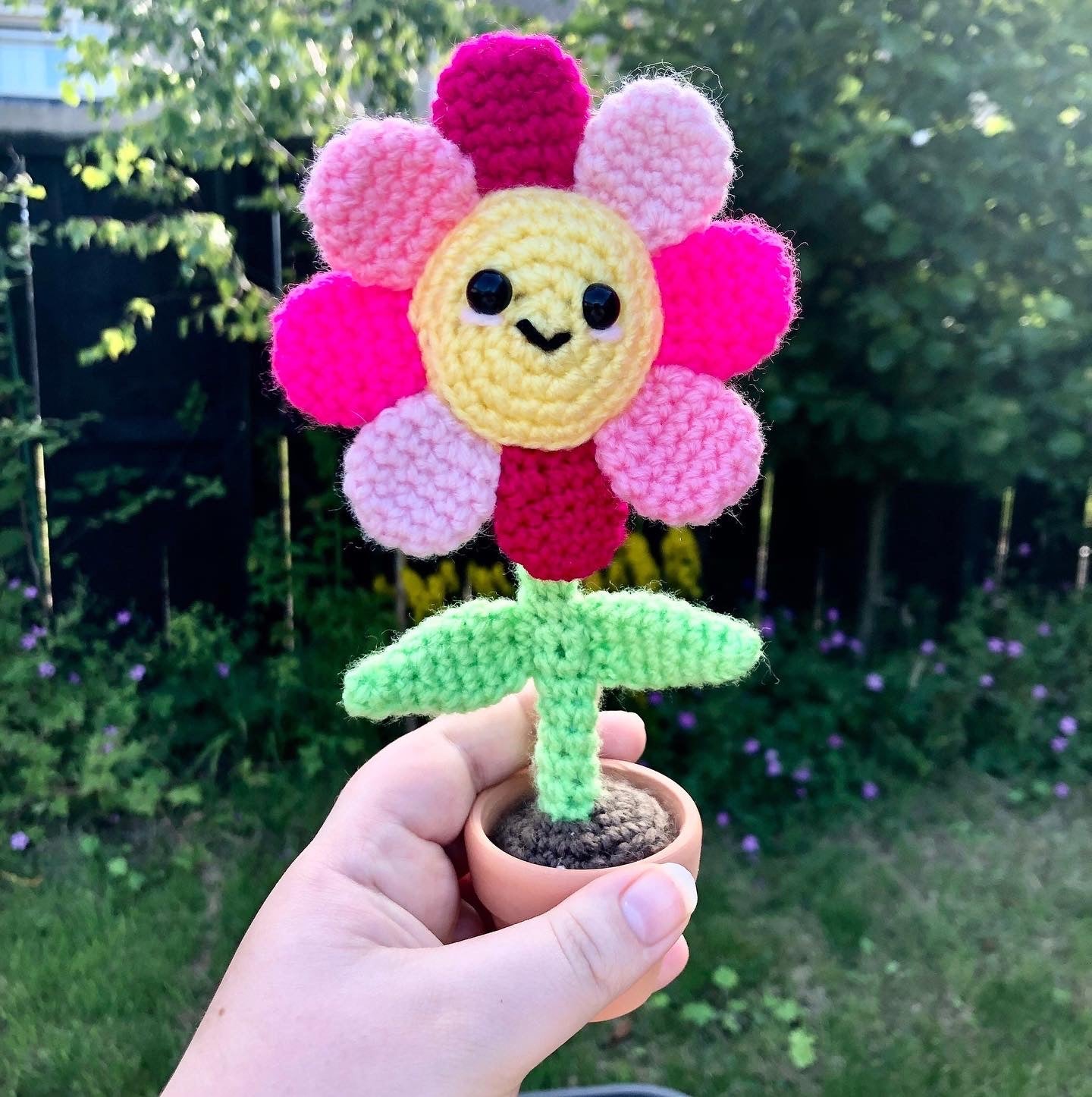 Crochet Flower in a Pot