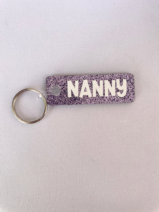 Nanny Rectangle Keyring