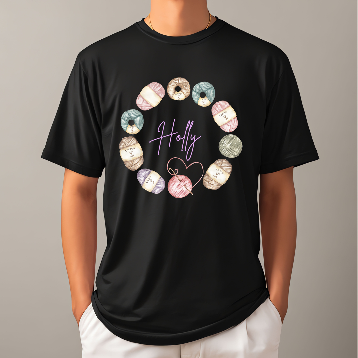 Personalised Adult Crochet T-Shirt