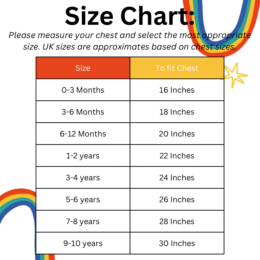 Crochet Jumper Rainbow 1-2 Years