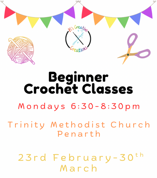 Beginner Crochet Classes- Penarth February Start
