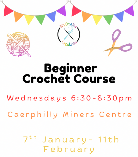 Beginner Crochet Classes- Caerphilly January Start