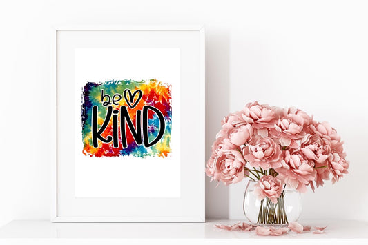 Be Kind Rainbow A6 Print