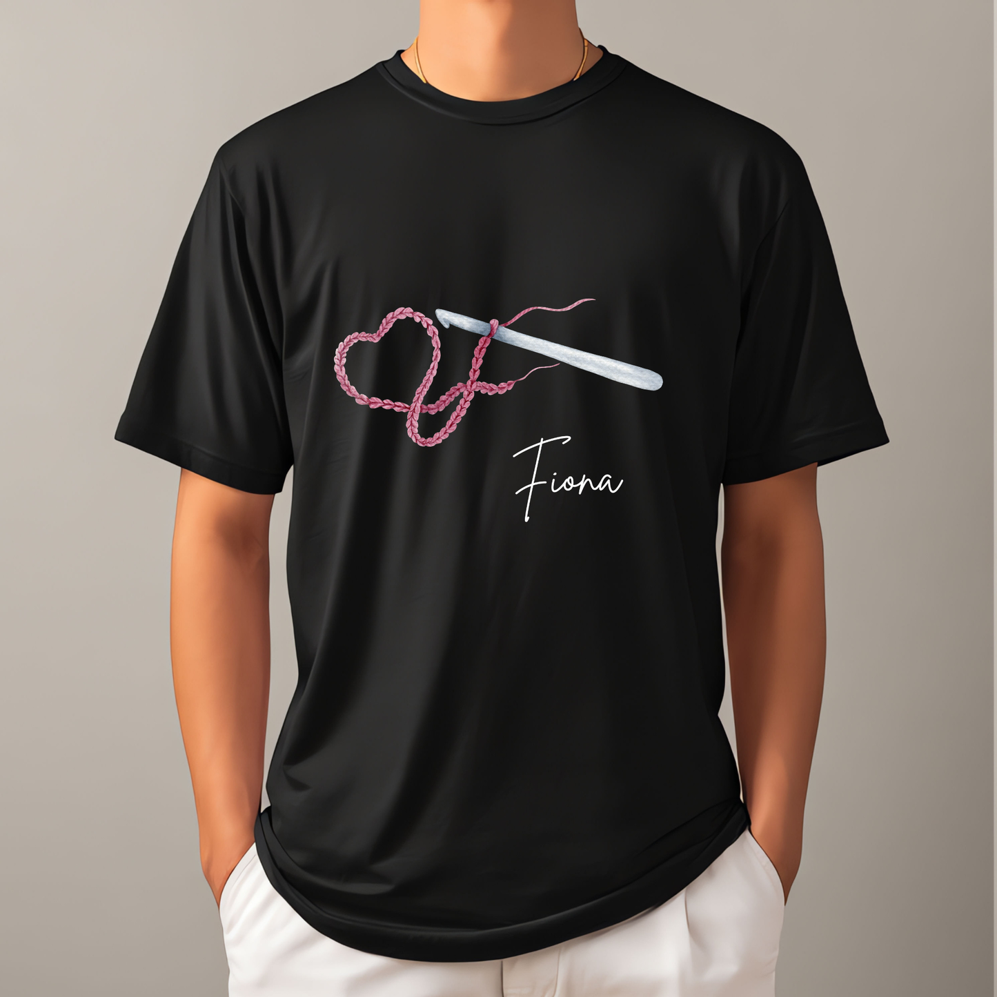 Personalised Adult Crochet T-Shirt