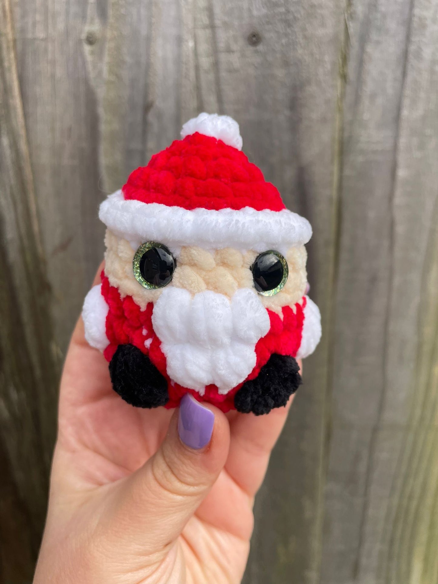 Mini Santa Christmas Crochet Toy