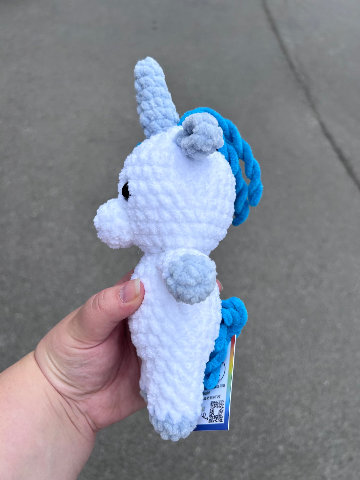 Unicorn crochet toy