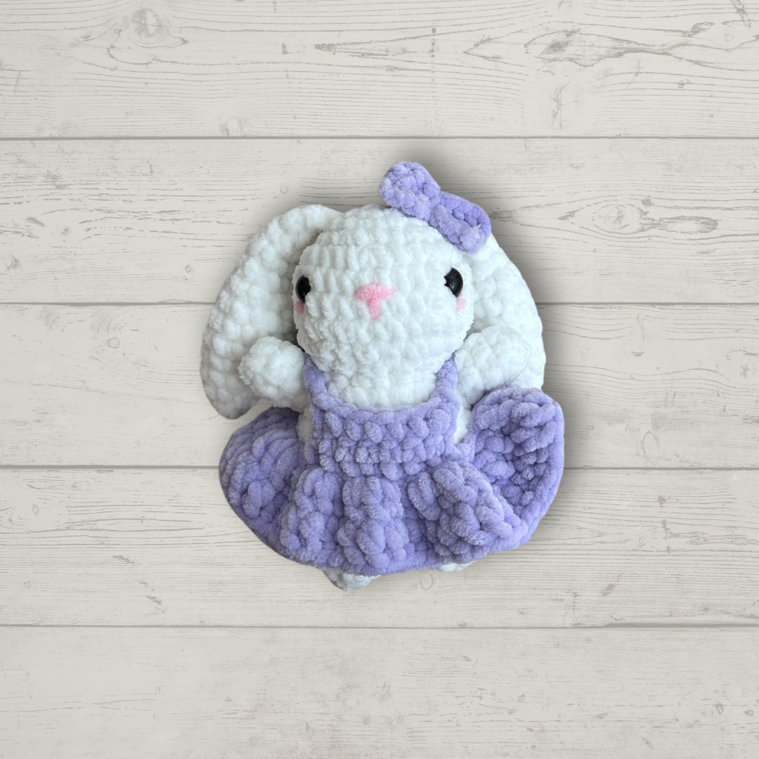 Bunny in Dress Crochet Toy