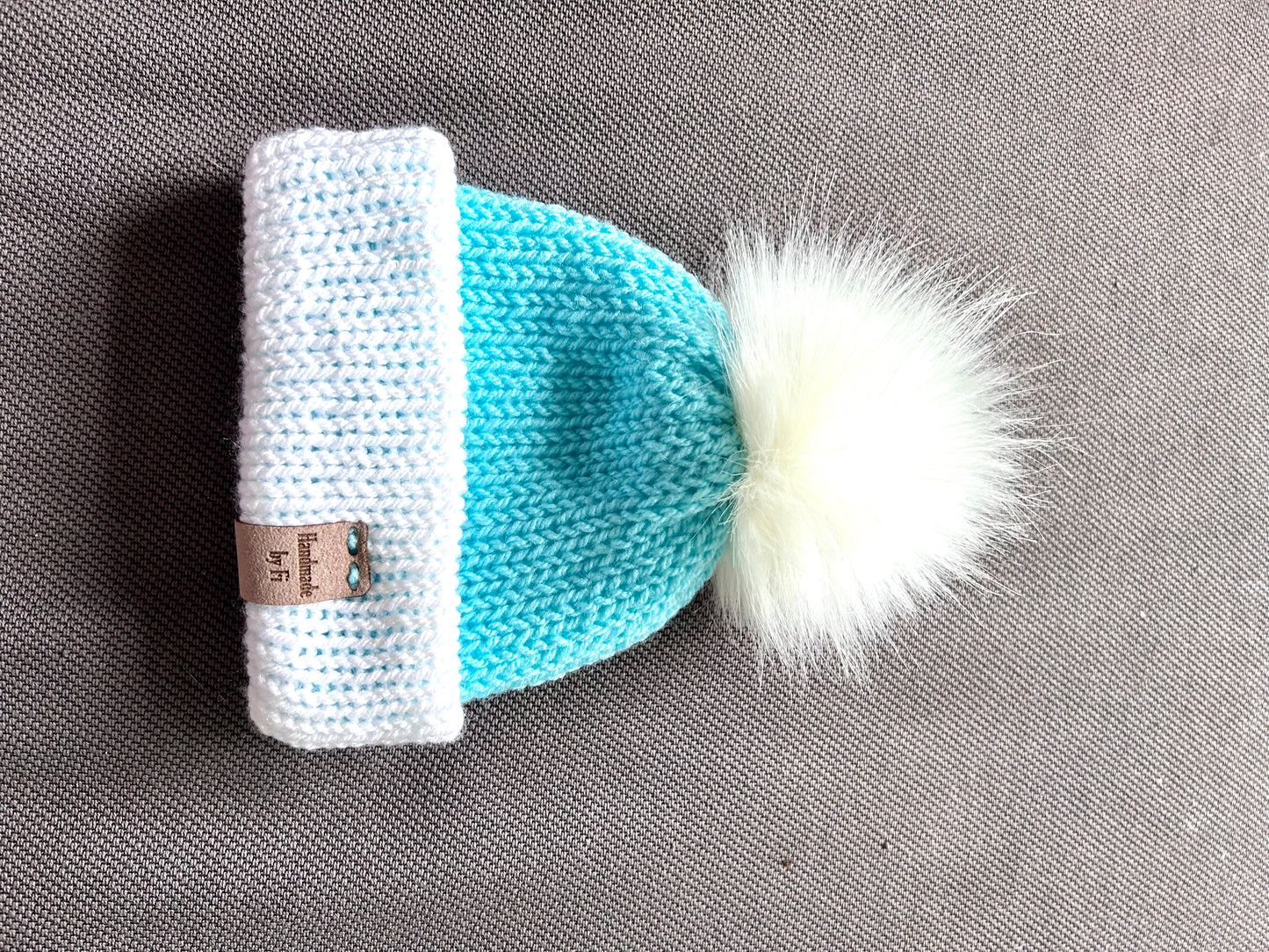 Blue and White Baby Hat