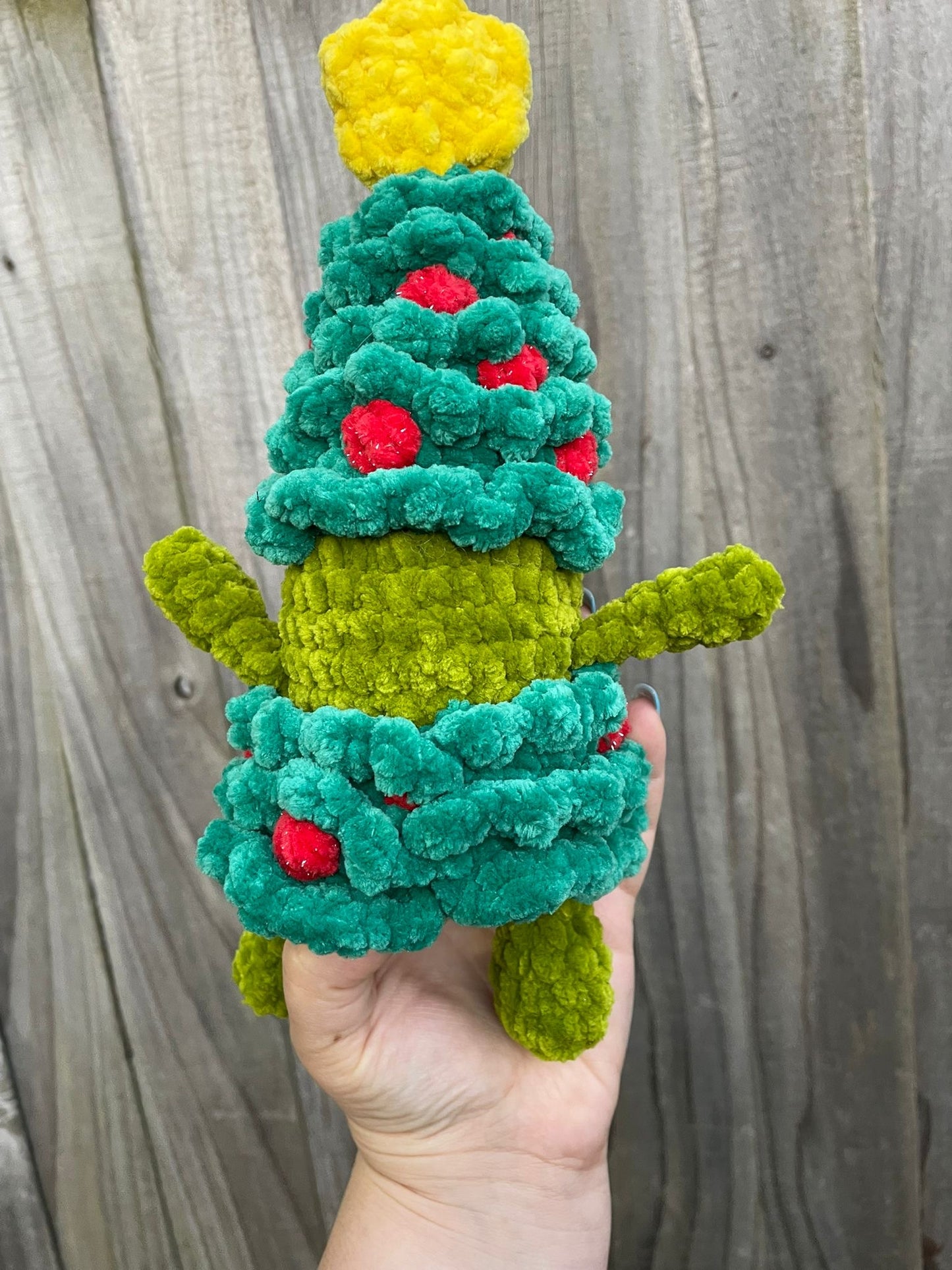 Frog in Tree Costume Crochet Toy