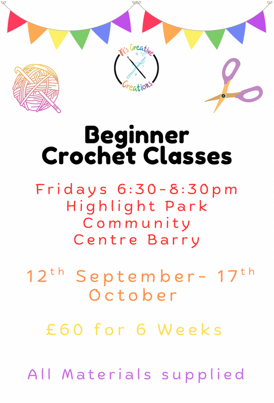 Beginner Crochet Classes- Barry September Start