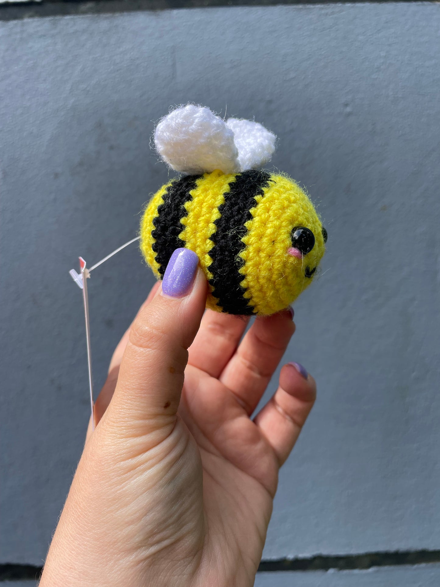 Yellow and Black Bee Crochet Toy