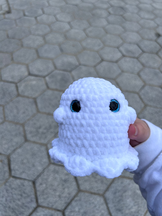 Big White Ghost Crochet Toy
