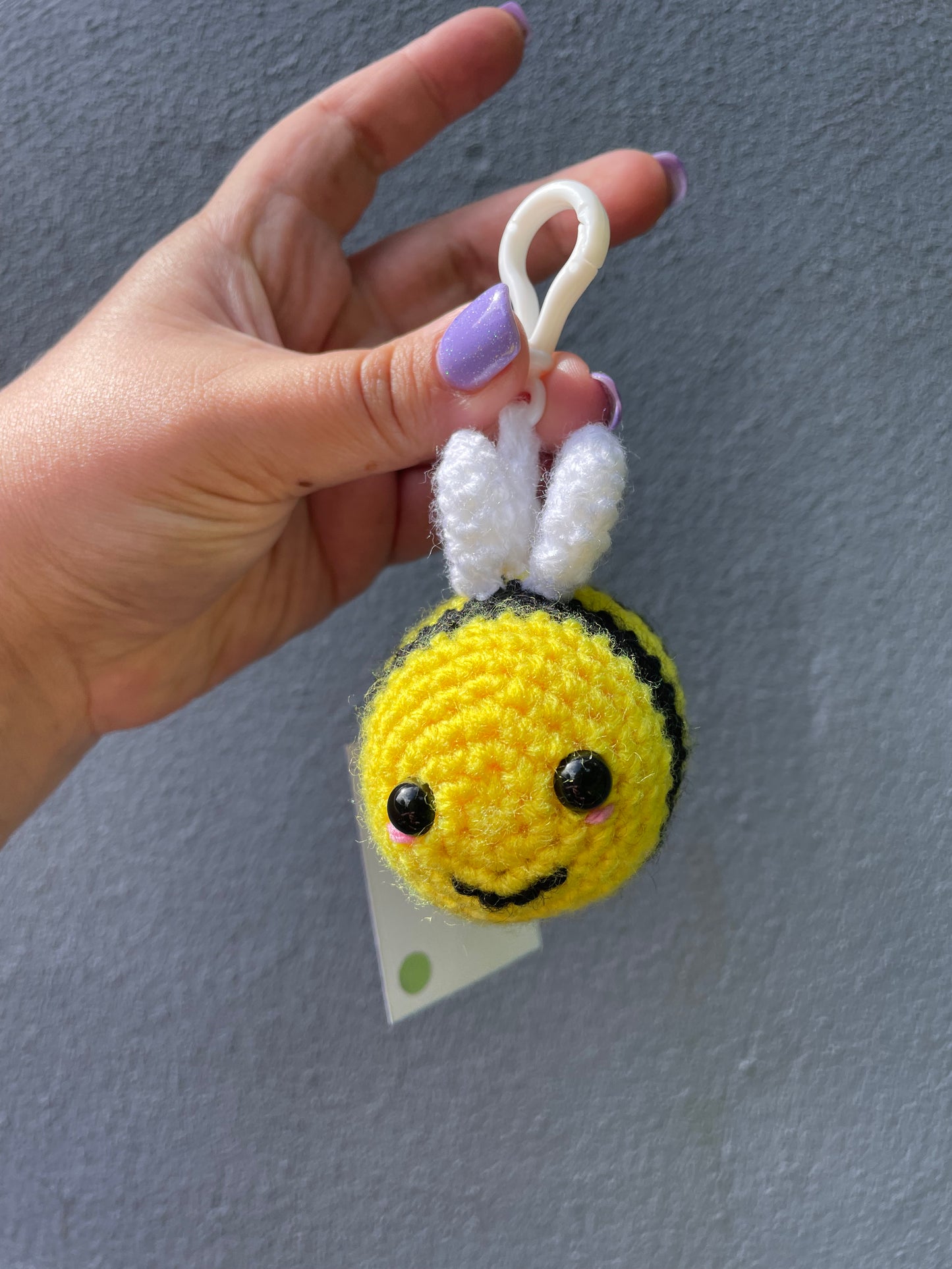 Bee Crochet Toy Keyring