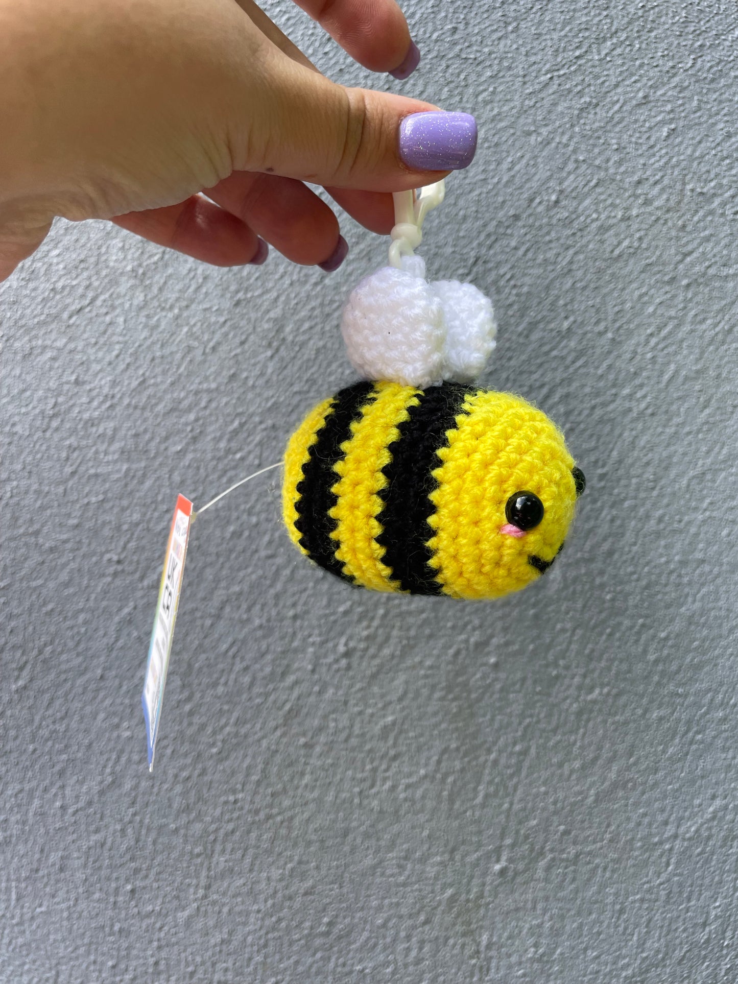 Bee Crochet Toy Keyring