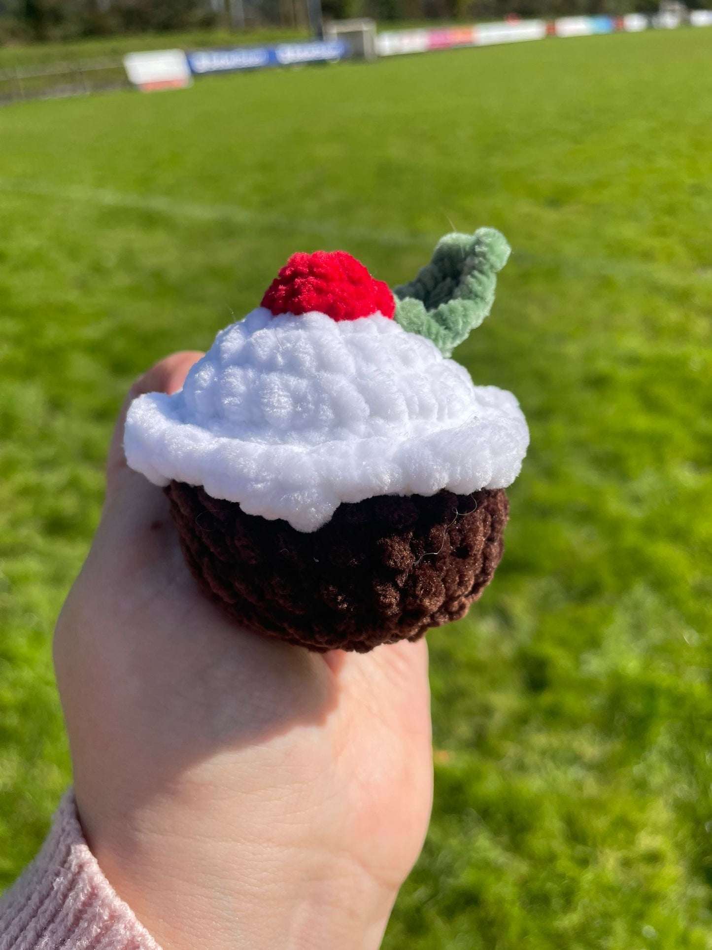 Mini Christmas Pudding Crochet Christmas Toy