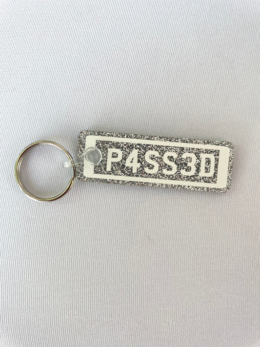 Passed Number Plate Keyring